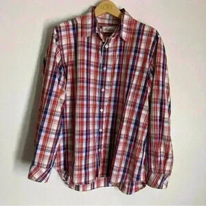 California Shirt Co. Plaid Casual Button Down Men’s Medium